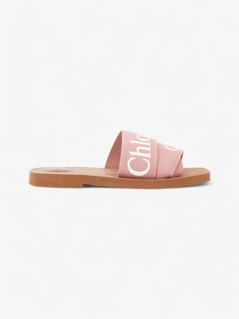  Chloe Woody Slides Delicate Pink Canvas EU 39 UK 6