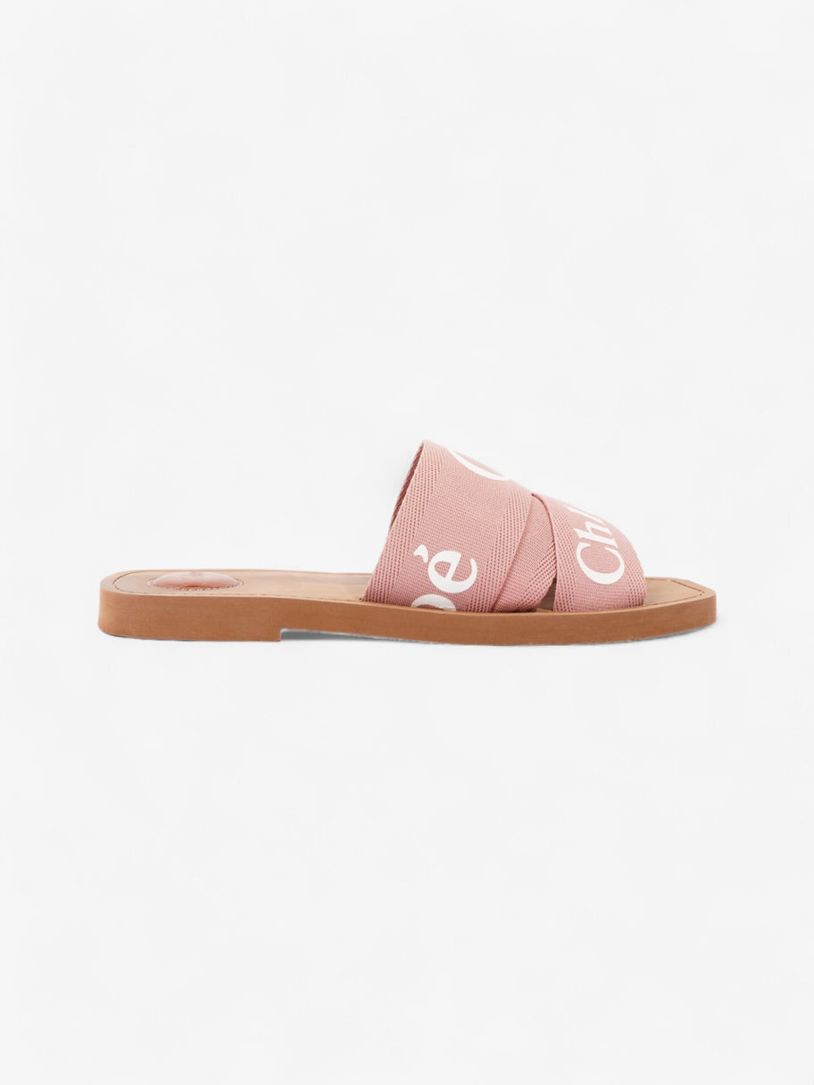 Chloe Woody Slides Delicate Pink Canvas EU 39 UK 6 Image 4