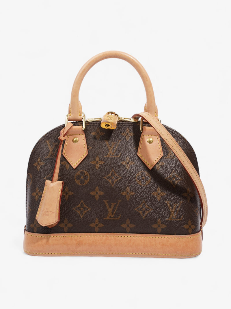  Louis Vuitton Alma BB Monogram / Beige Coated Canvas