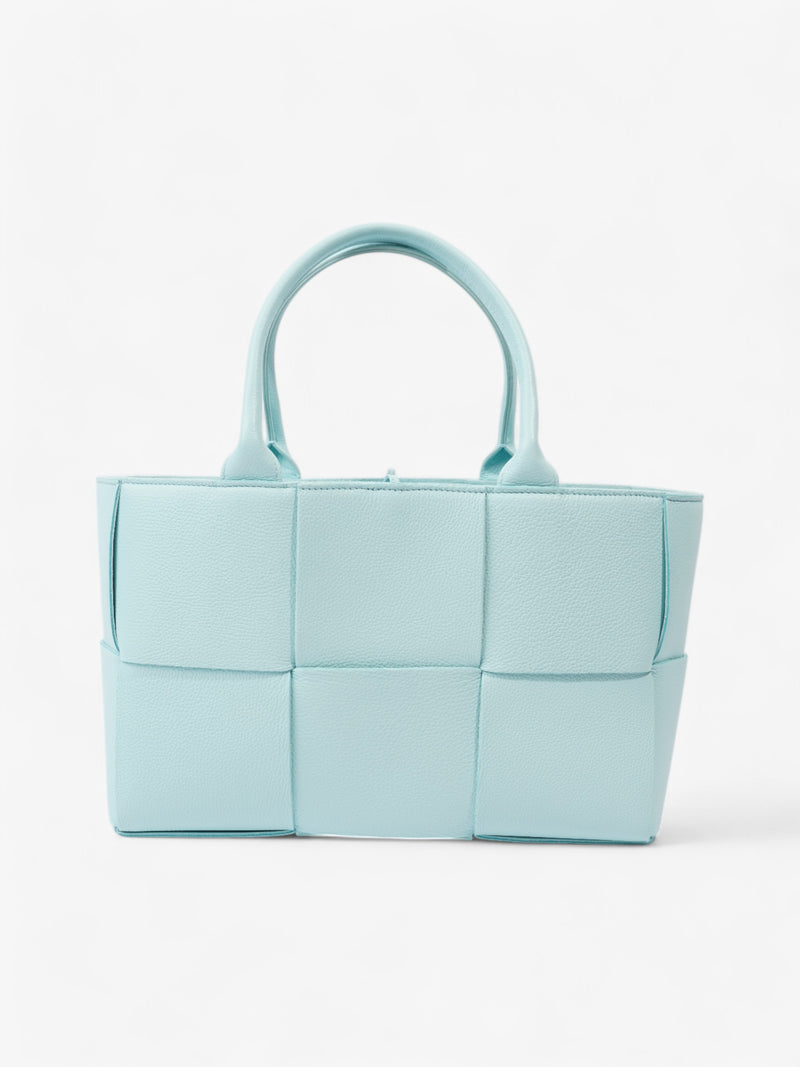  Bottega Veneta Arco Tote Baby Blue Intrecciato Leather Small