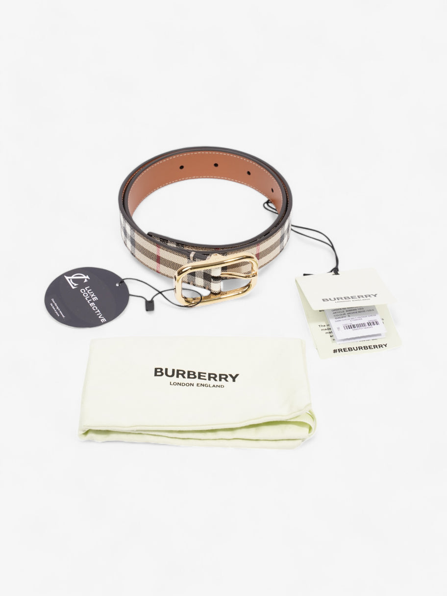 Burberry Check Belt Vintage Check Canvas Small - 89cm Image 7