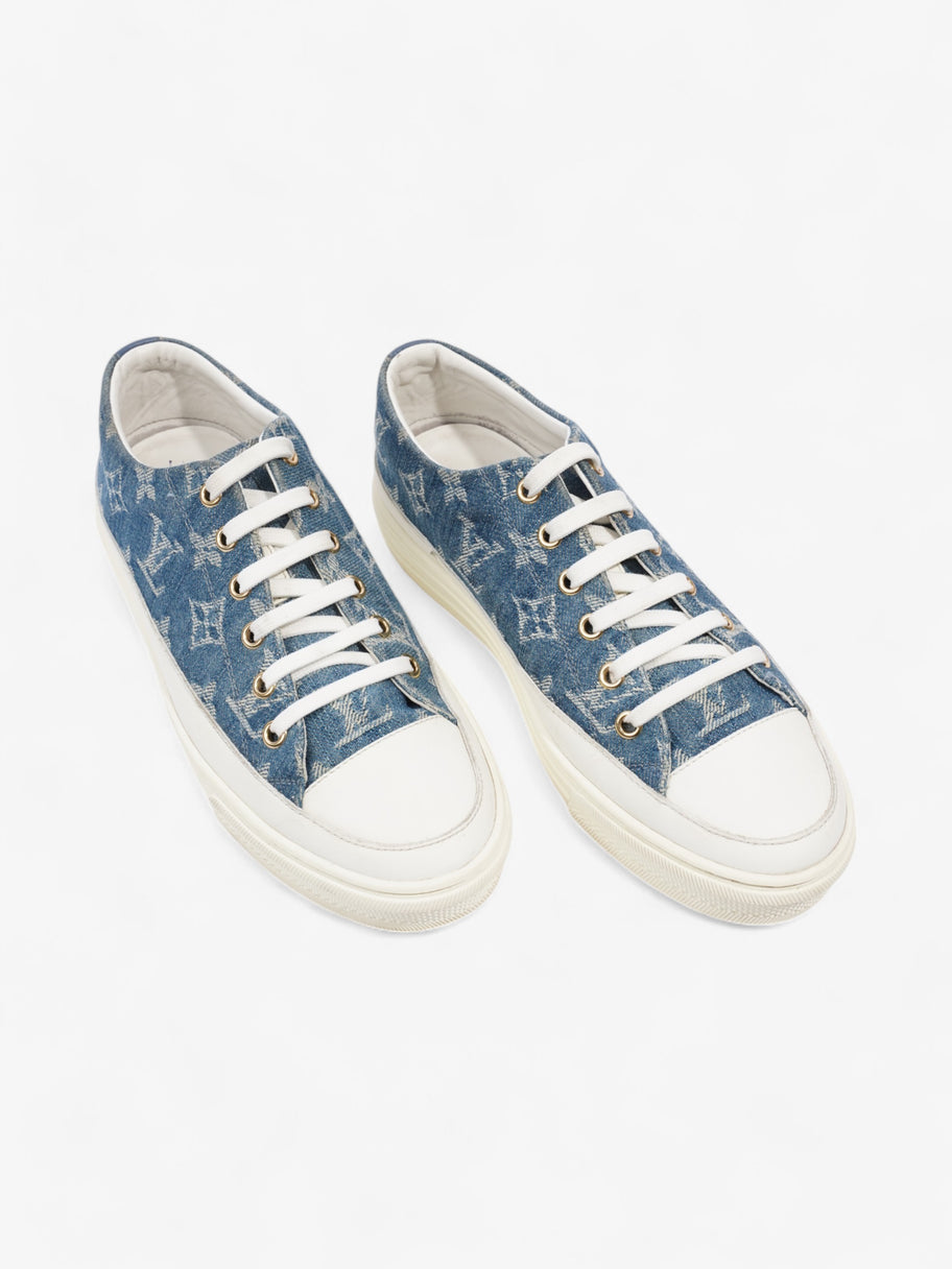 Louis Vuitton Stellar Low Top Sneakers Denim Monogram / White Denim EU 36 UK 3 Image 8