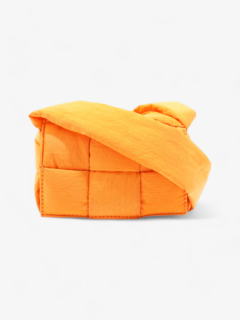  Bottega Veneta Padded Casette Tangerine Nylon Mini