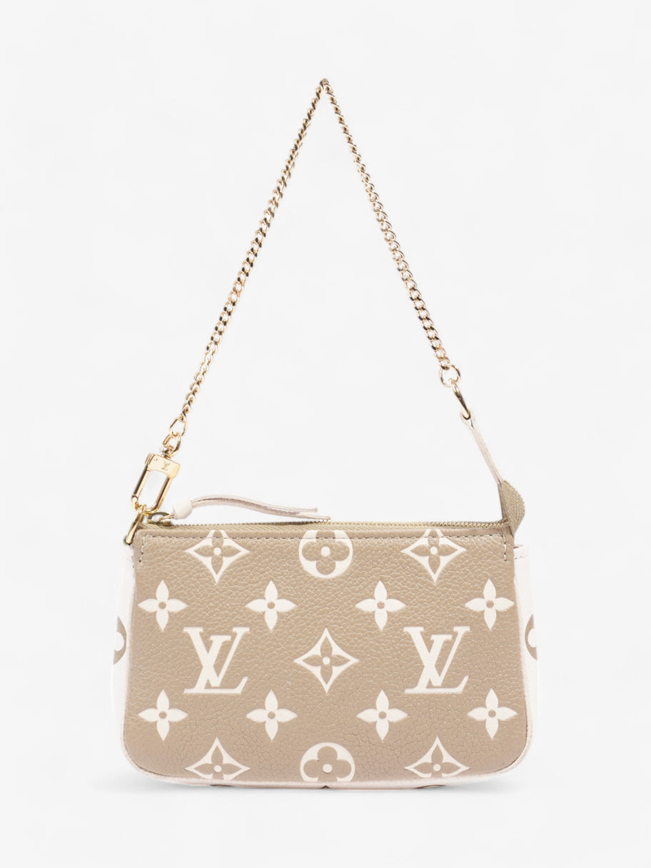 Louis Vuitton Pochette Accessoires Khaki / White / Light Beige Leather Mini Image 11