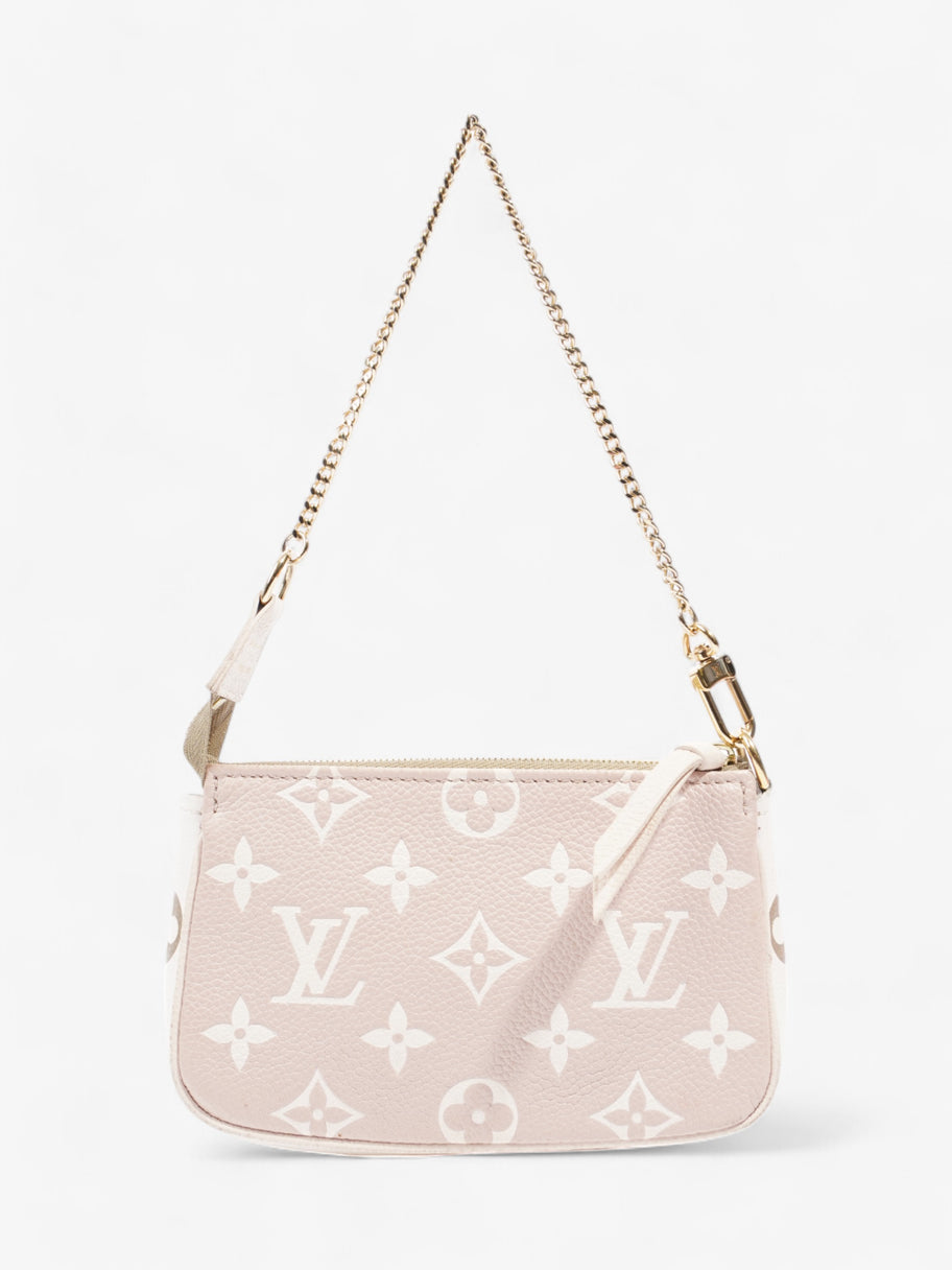 Louis Vuitton Pochette Accessoires Khaki / White / Light Beige Leather Mini Image 4