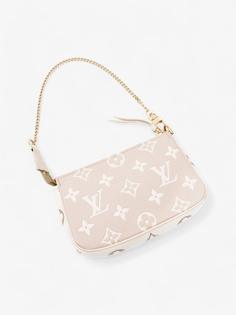 Louis Vuitton Pochette Accessoires Khaki / White / Light Beige Leather Mini Image 17