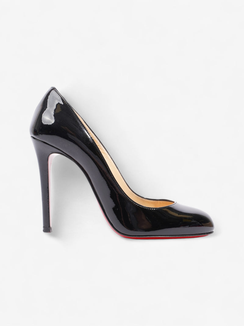  Christian Louboutin Fifille Heels 100 Black Patent Leather EU 37.5 UK 4.5