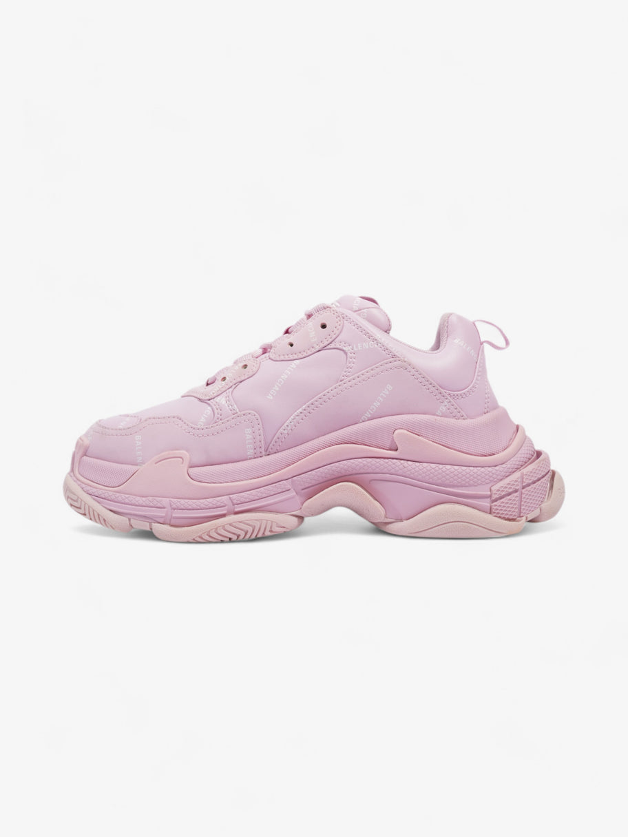 Balenciaga Triple S Pink / White Logo All Over EU 39 UK 6 Image 3