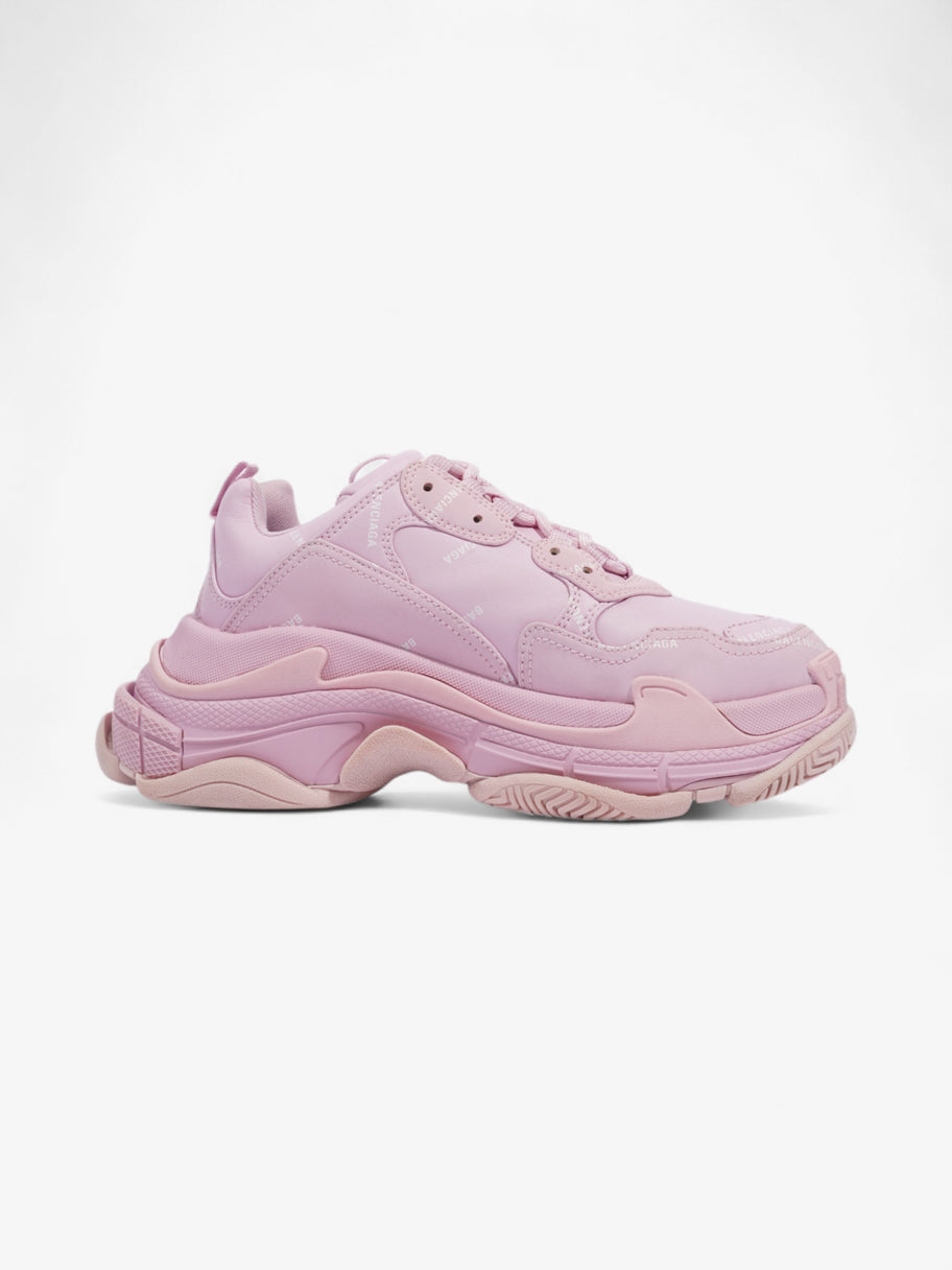 Balenciaga Triple S Pink / White Logo All Over EU 39 UK 6 Image 4