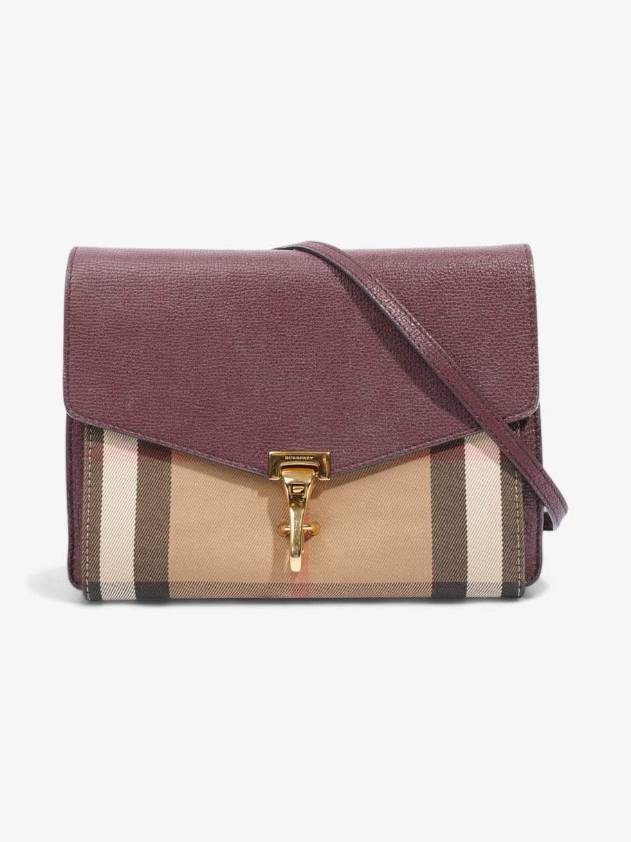 Burberry Macken Burgundy / House Check Canvas Image 1