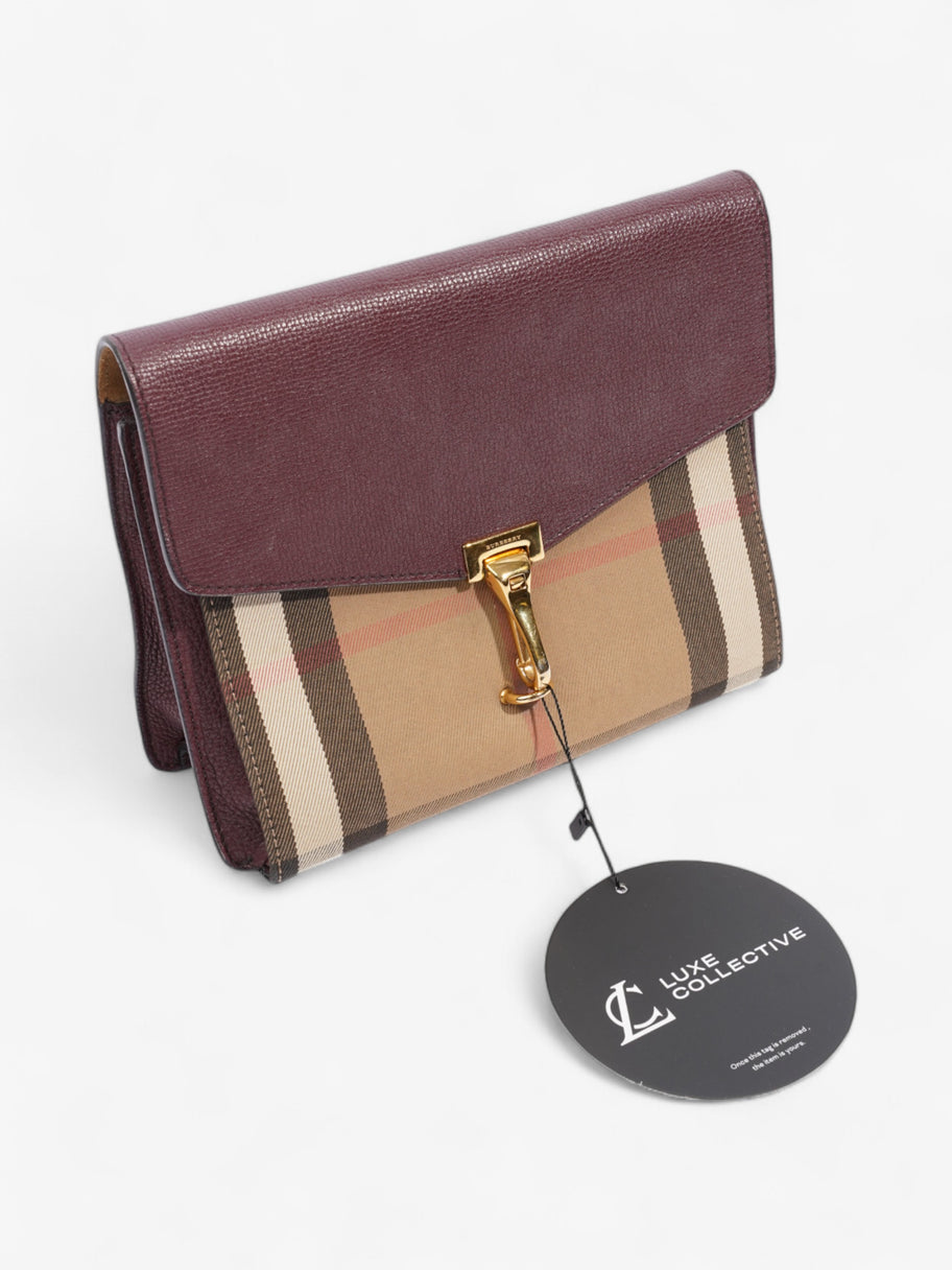 Burberry Macken Burgundy / House Check Canvas Image 9