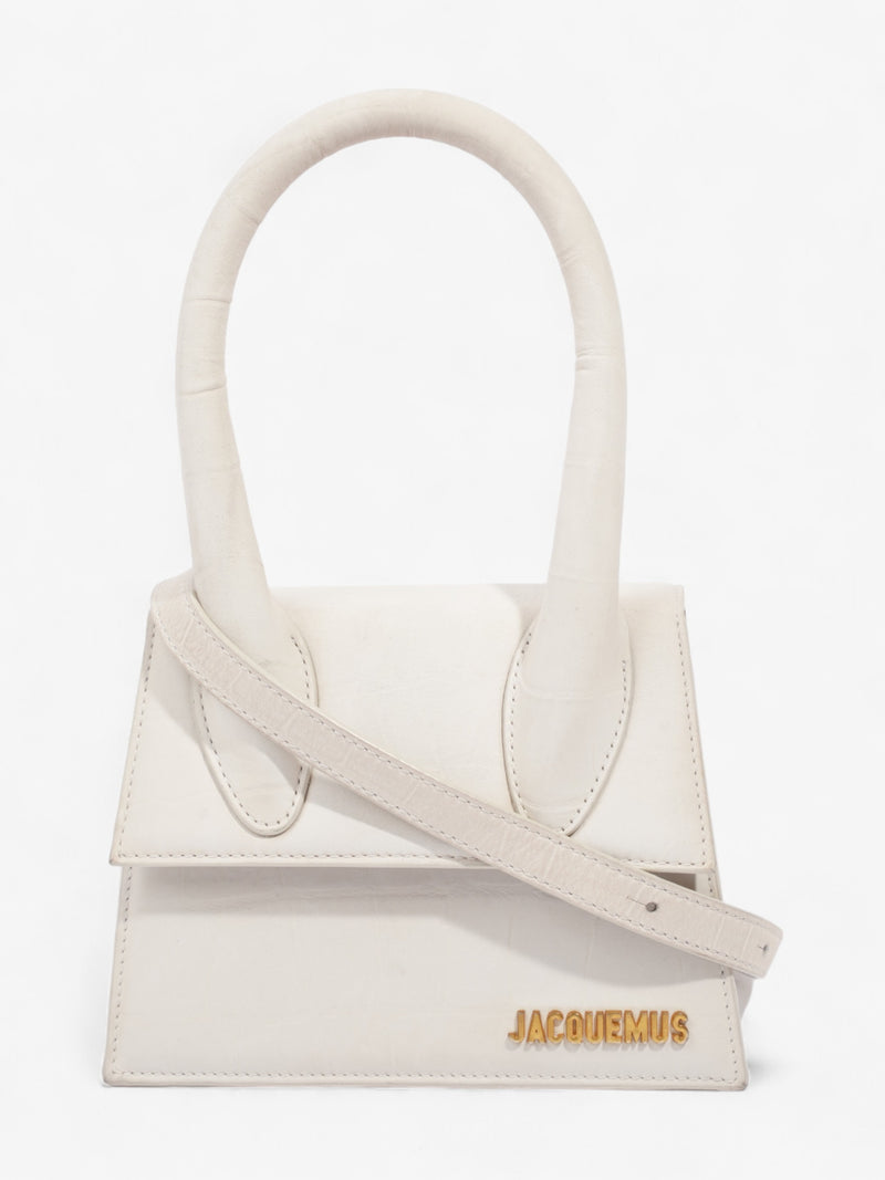  Jacquemus La Chiquito Moyen Cream Leather