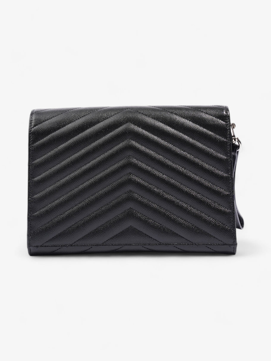 Saint Laurent Cassandre Clutch Black Matelasse Leather Image 3