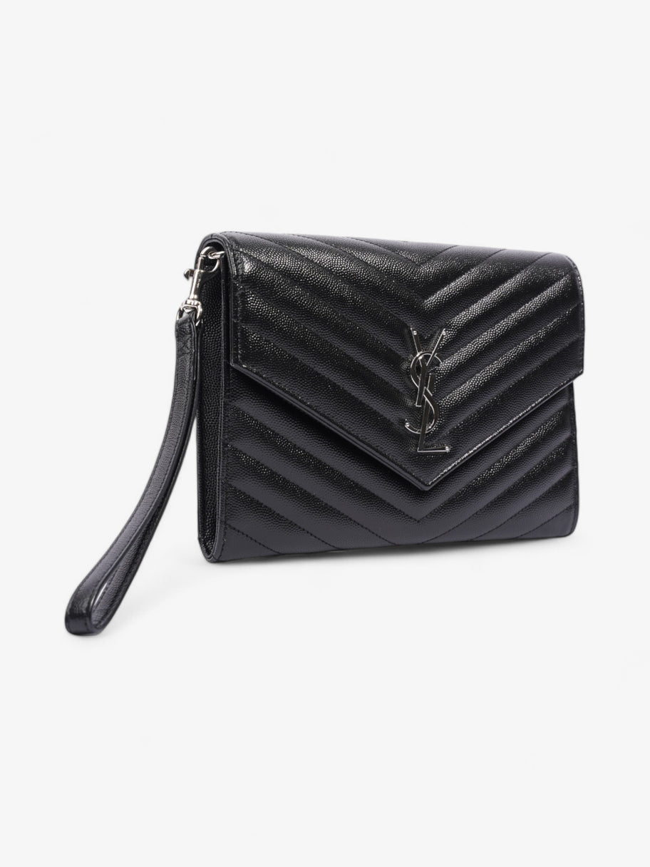 Saint Laurent Cassandre Clutch Black Matelasse Leather Image 5