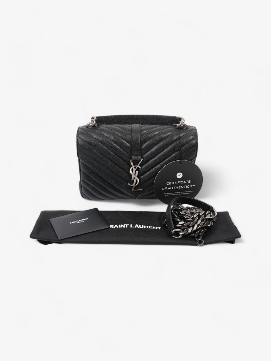 Saint Laurent College Black Lambskin Leather Medium Image 11