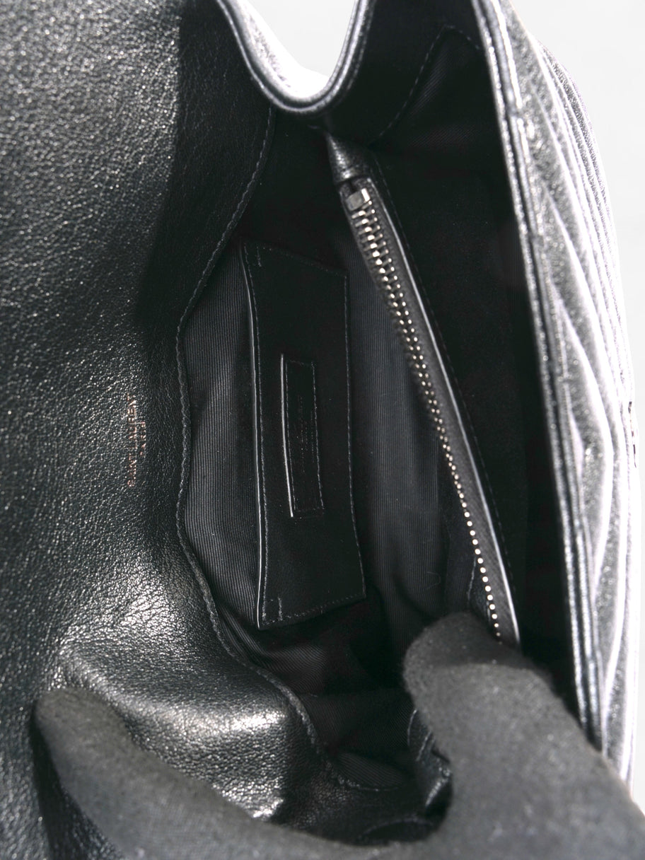 Saint Laurent College Black Lambskin Leather Medium Image 10