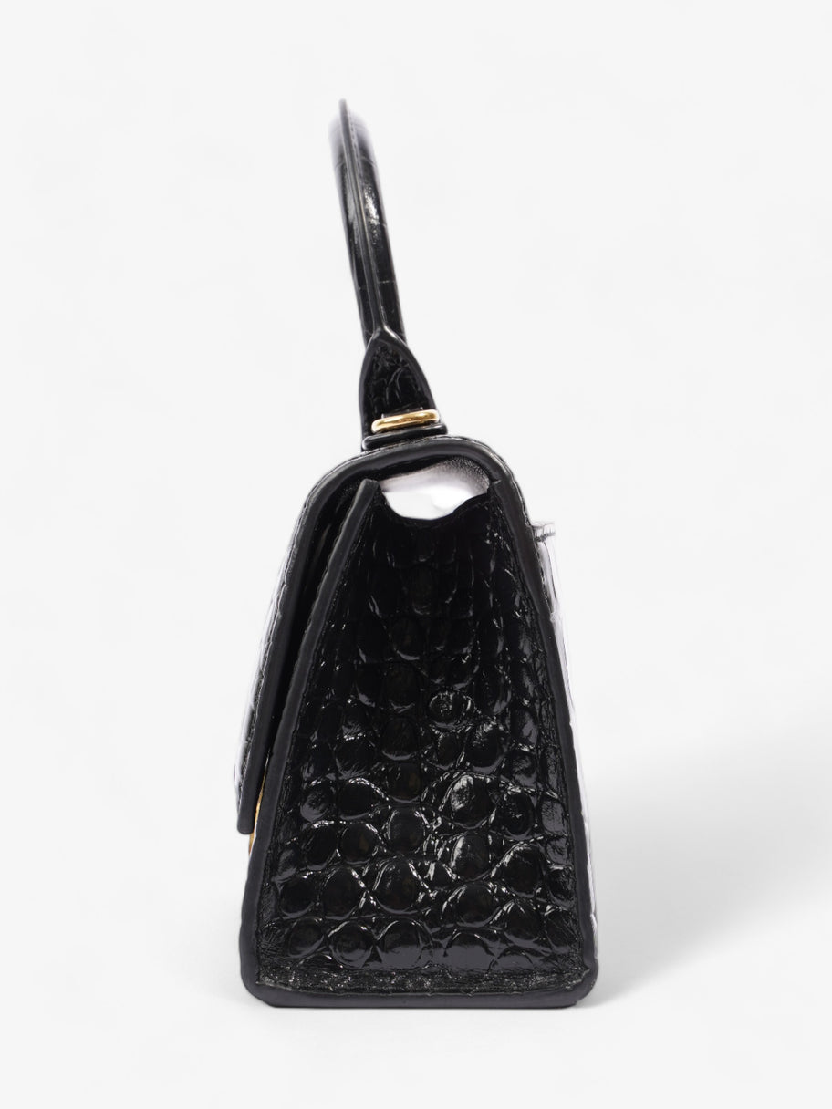 Hourglass XS Crocodile Black Leather Image 3