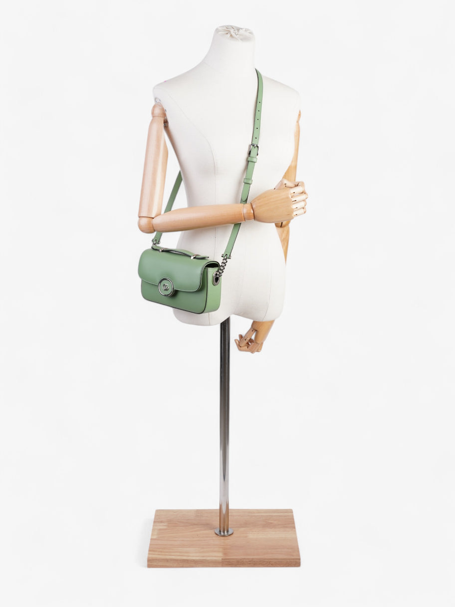 Gucci GG Shoulder Bag Light Green Leather Mini Image 12