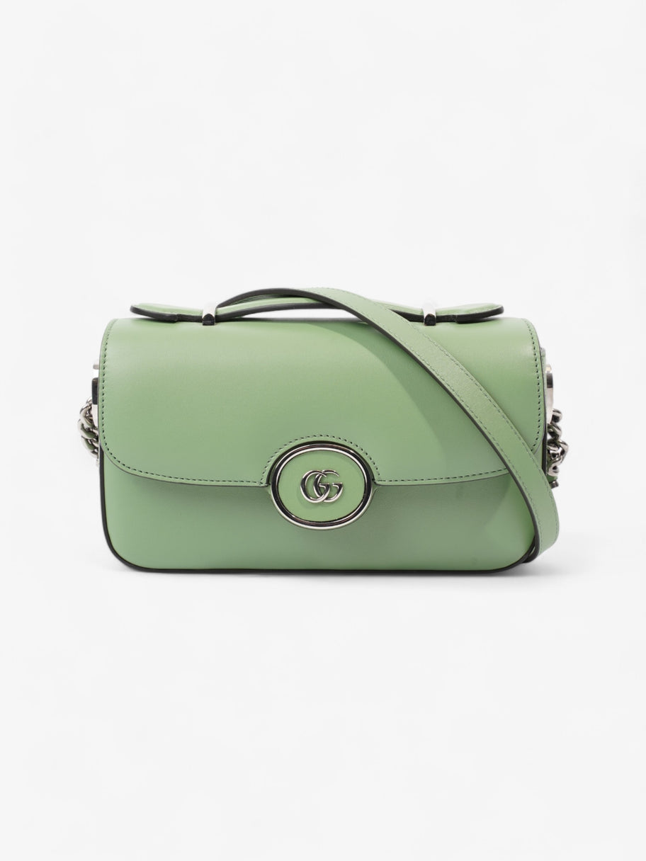 Gucci GG Shoulder Bag Light Green Leather Mini Image 11