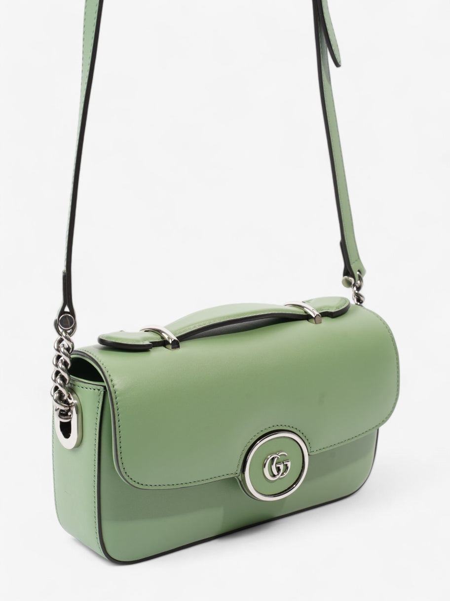 Gucci GG Shoulder Bag Light Green Leather Mini Image 7