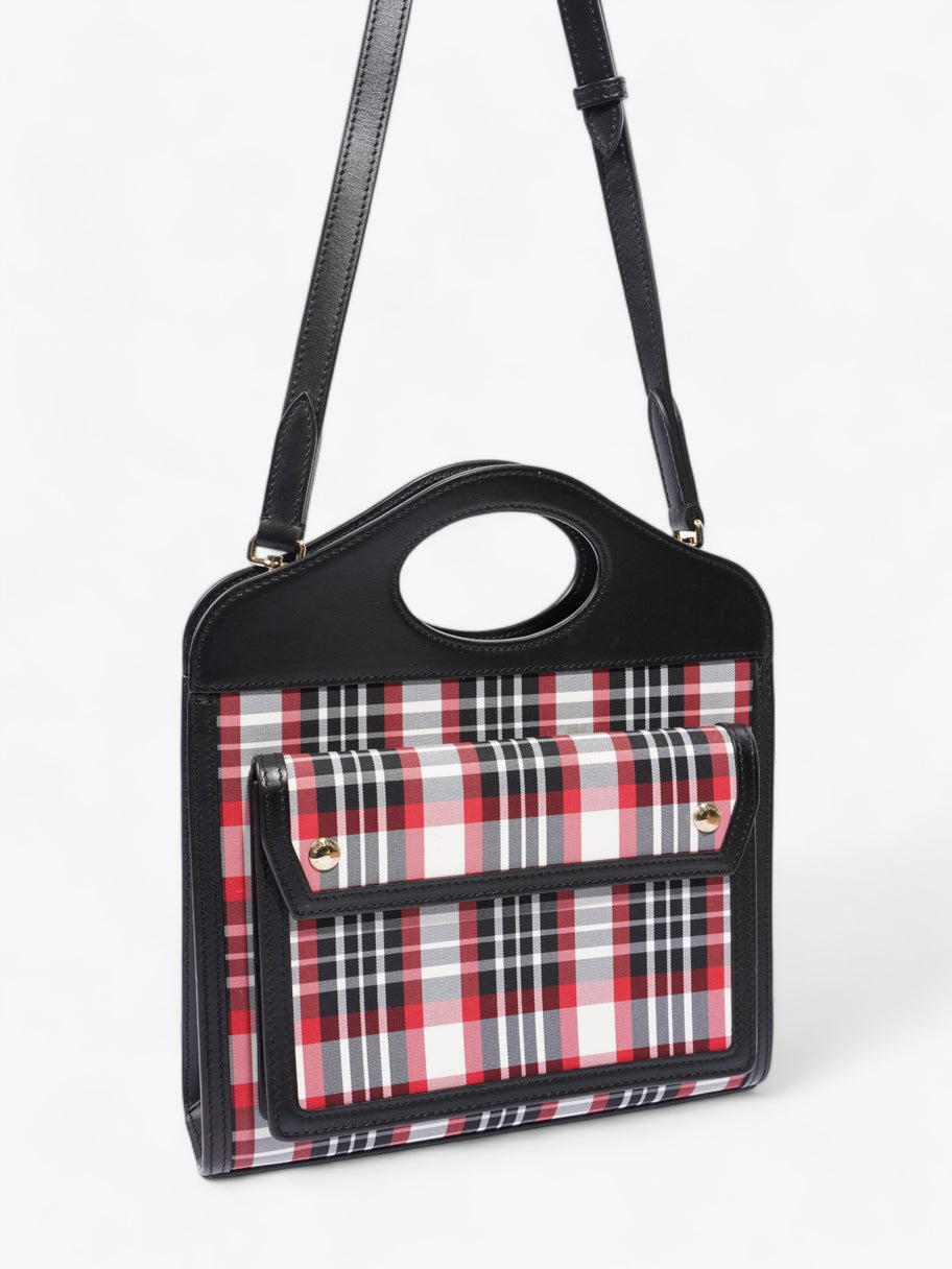 Mini Pocket Red And Black Check Leather Image 9