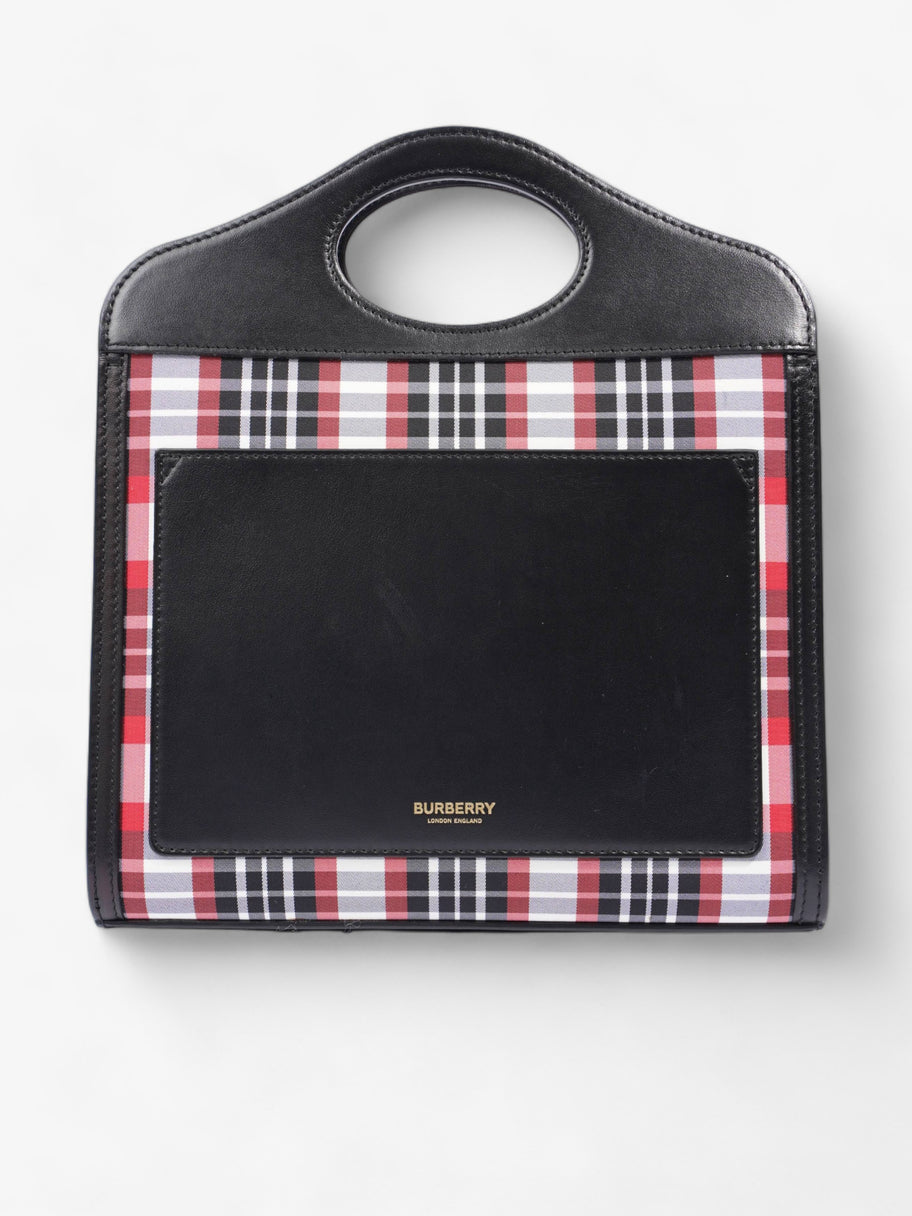 Mini Pocket Red And Black Check Leather Image 5