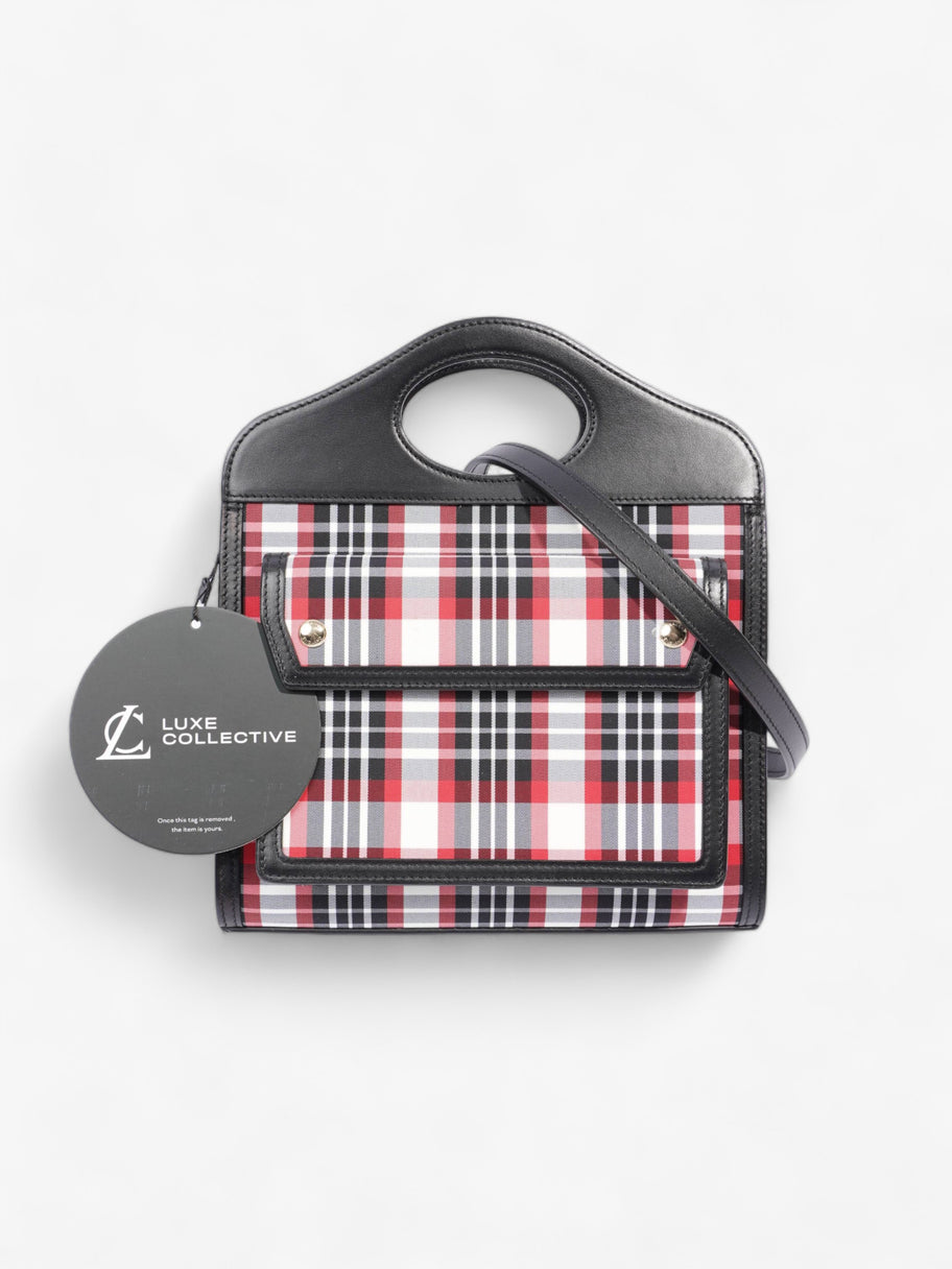 Mini Pocket Red And Black Check Leather Image 10