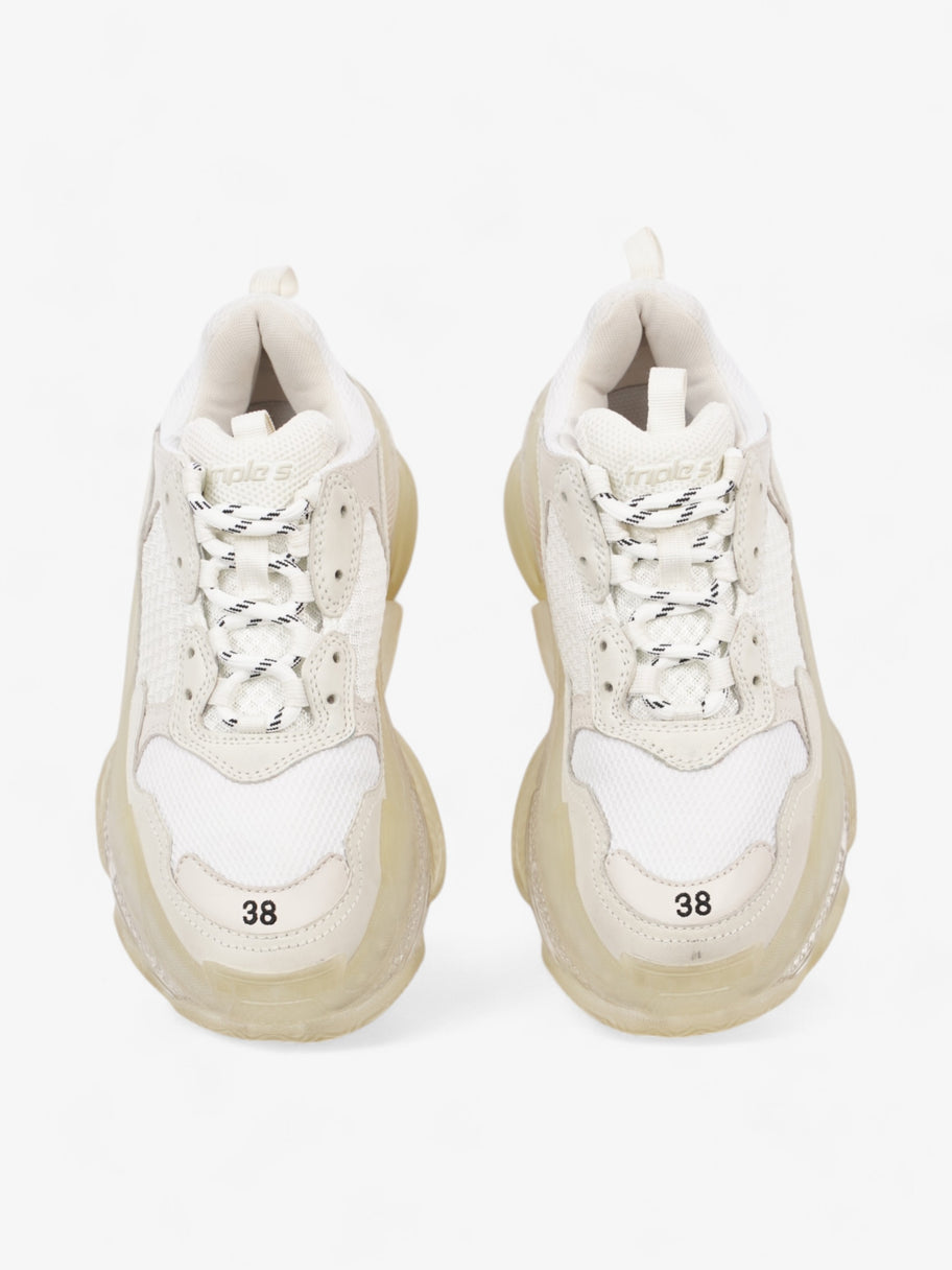 Balenciaga Triple S Clear Sole White  Mesh EU 38 UK 5 Image 8