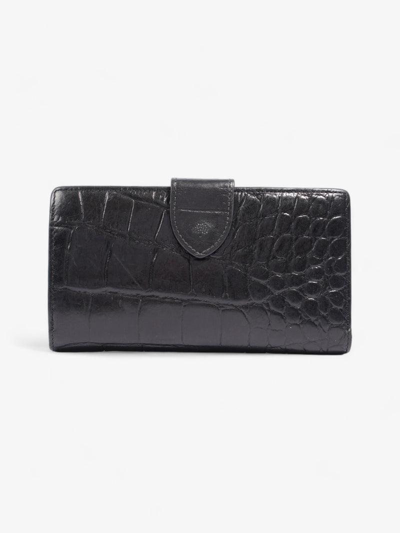  Mulberry Congo Wallet Black Embossed Leather