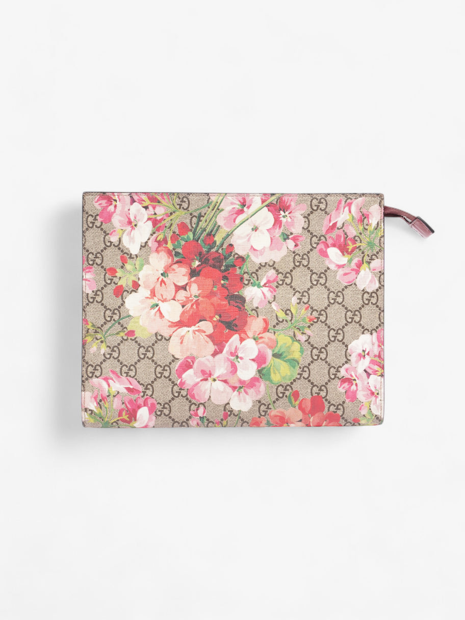 Gucci Blooms Clutch GG Supreme / Bloom Coated Canvas Image 1