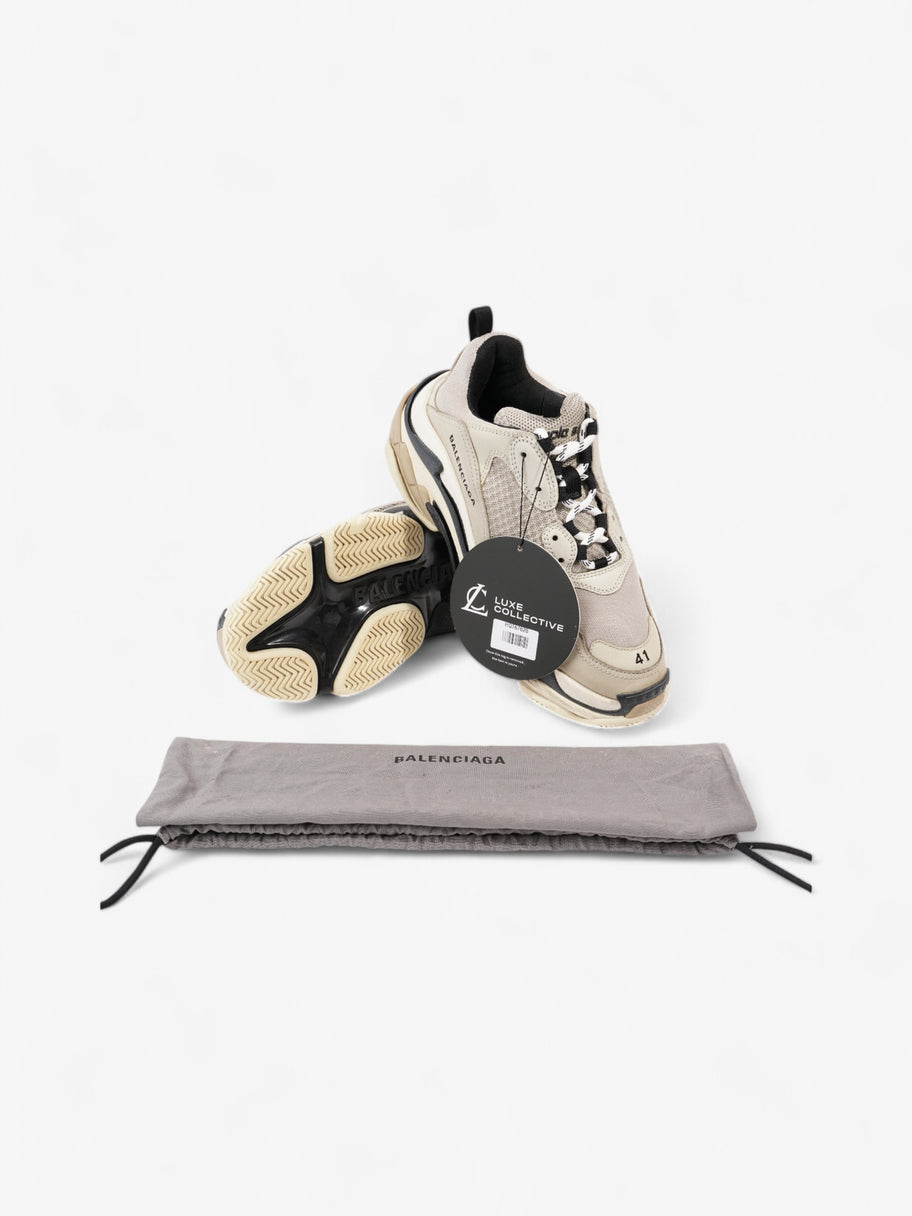 Balenciaga Triple S Beige  / Black Mesh EU 41 UK 8 Image 10