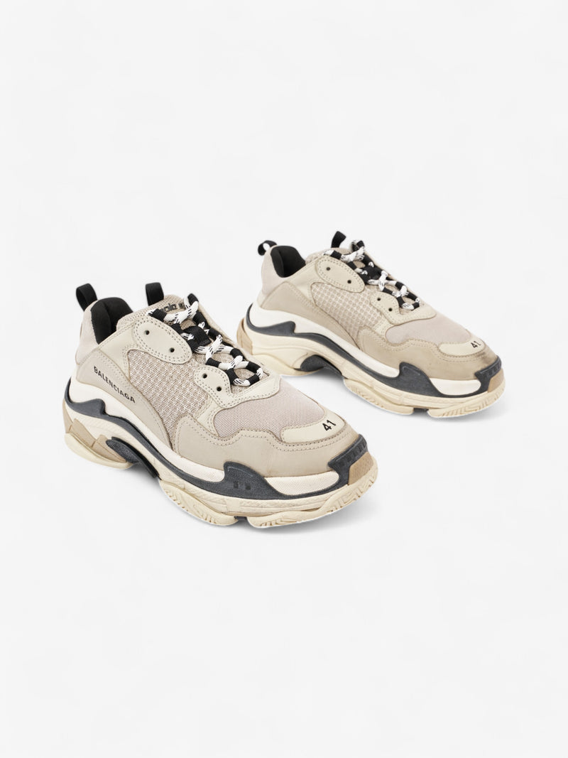  Balenciaga Triple S Beige  / Black Mesh EU 41 UK 8