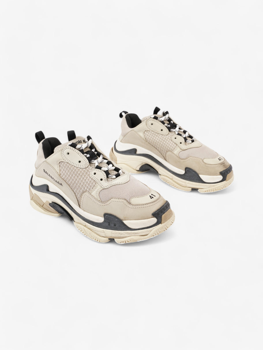 Balenciaga Triple S Beige  / Black Mesh EU 41 UK 8 Image 2