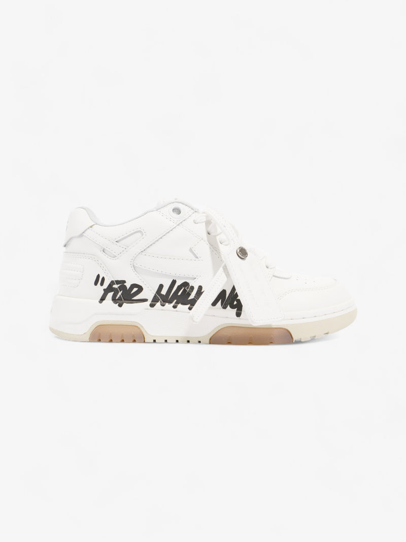  Off White 'For Walking' Out Of Office Sneakers White / Black Leather EU 36 UK 3