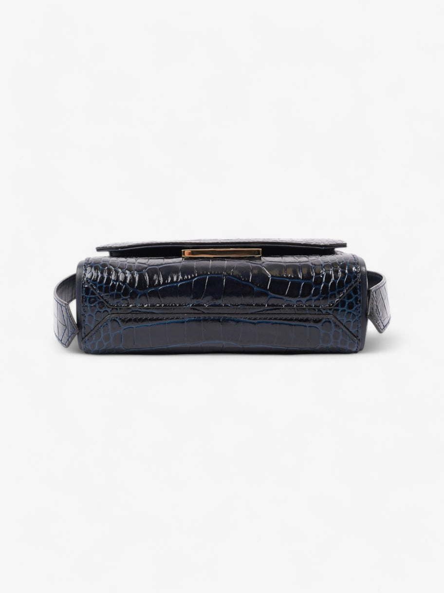 Givenchy Eden Top Handle Blue Embossed Leather Mini Image 6