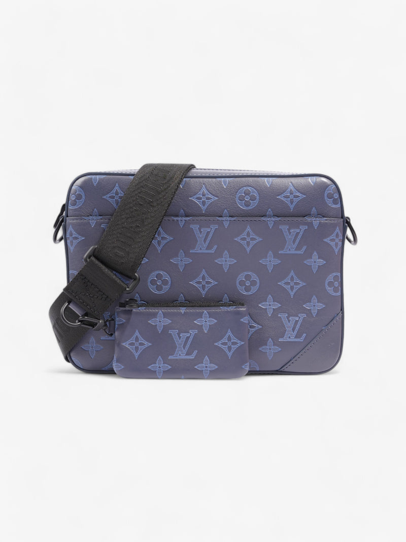  Louis Vuitton Duo Messenger Bag Blue Shadow Monogram Leather