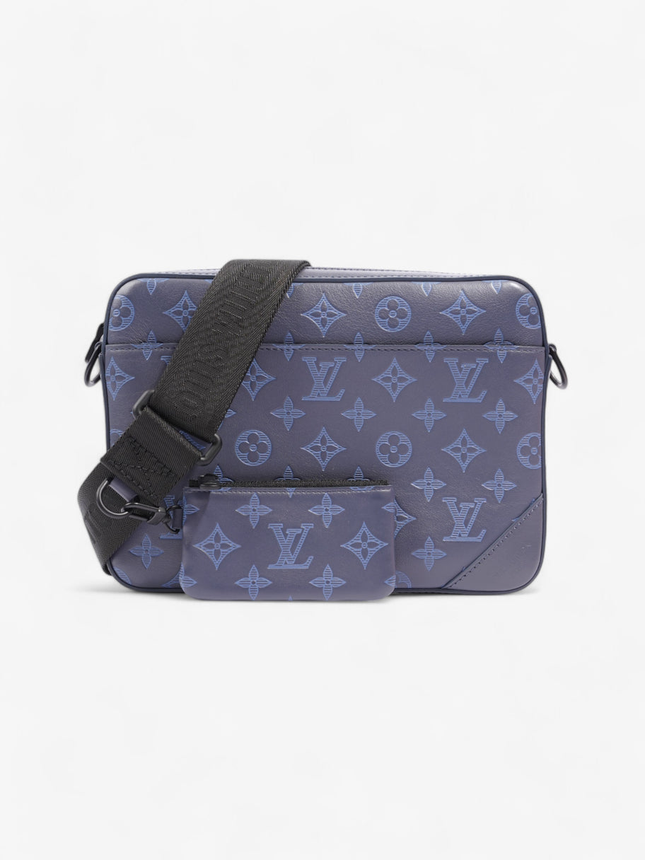 Louis Vuitton Duo Messenger Bag Blue Shadow Monogram Leather Image 1