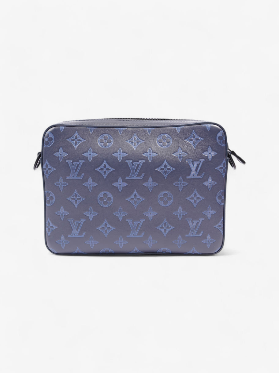 Louis Vuitton Duo Messenger Bag Blue Shadow Monogram Leather Image 4