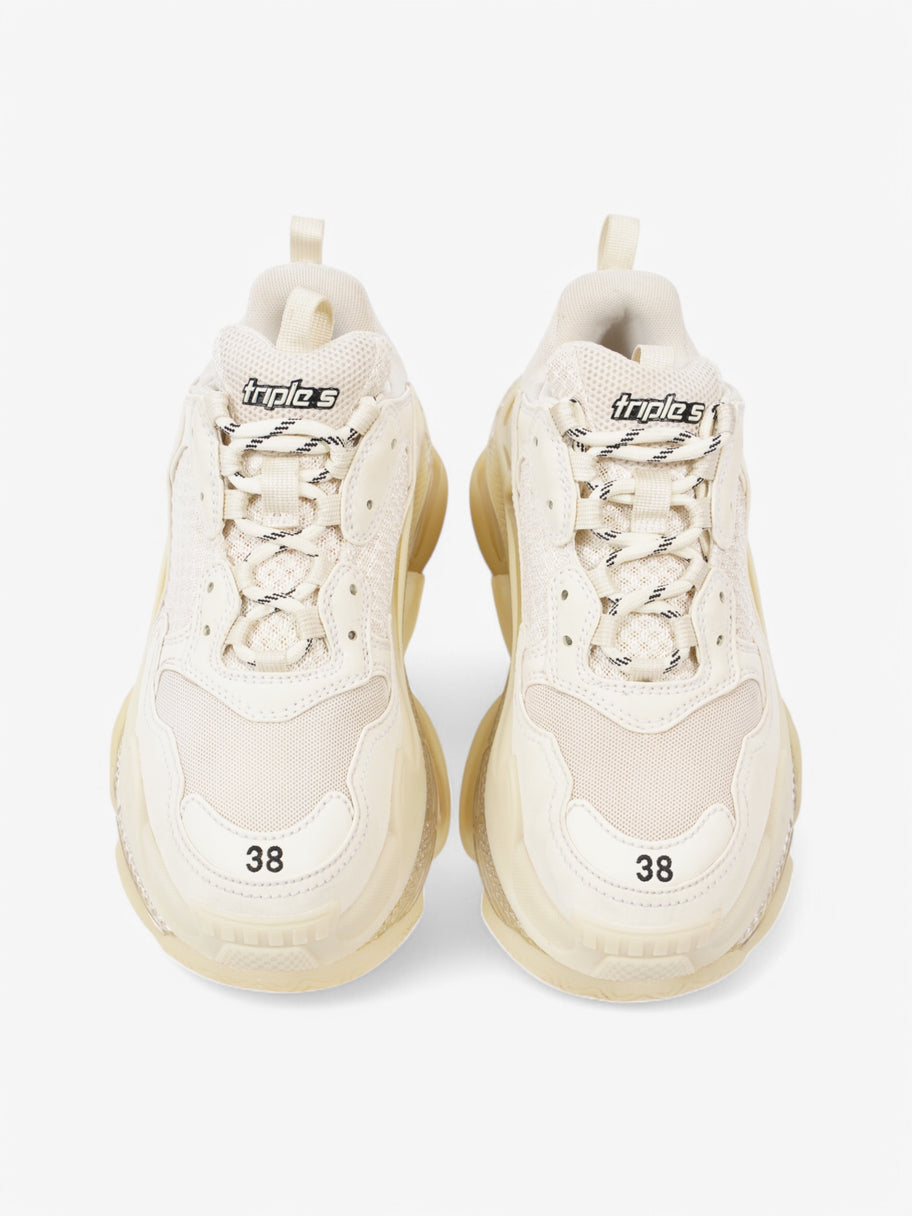 Balenciaga Triple S Clear Sole White  Mesh EU 38 UK 5 Image 9