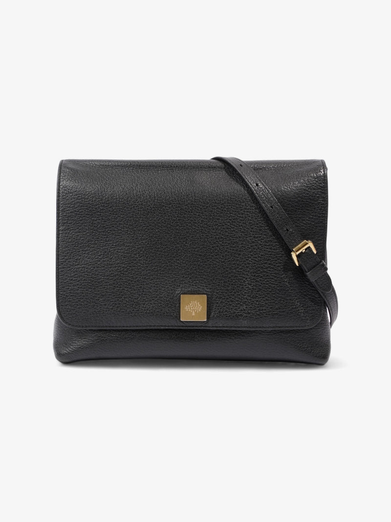  Mulberry Freya Satchel Black Calfskin Leather