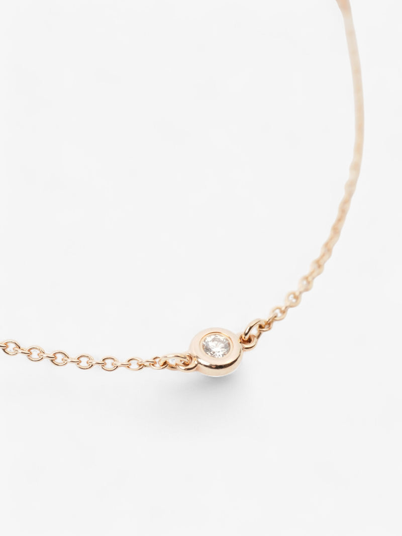  Tiffany and Co Elsa Peretti Diamonds by the Yard Bracelet White / Rose Gold Rose Gold