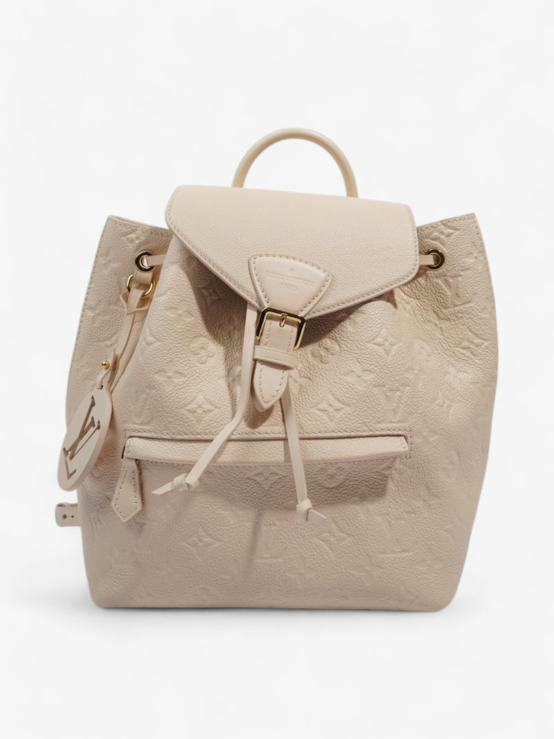  Louis Vuitton Montsouris Backpack Monogram Empreinte / Beige Empreinte Leather