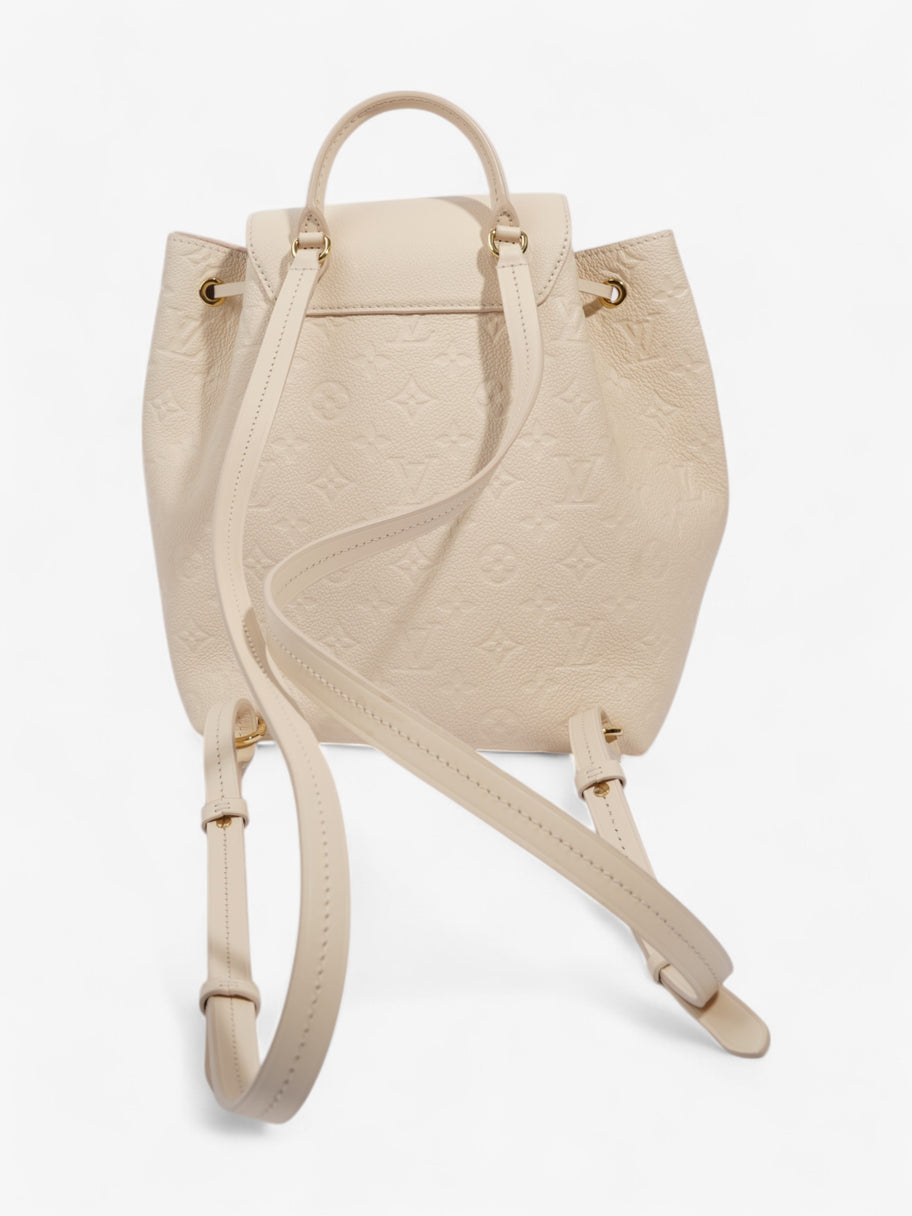 Louis Vuitton Montsouris Backpack Monogram Empreinte / Beige Empreinte Leather Image 4