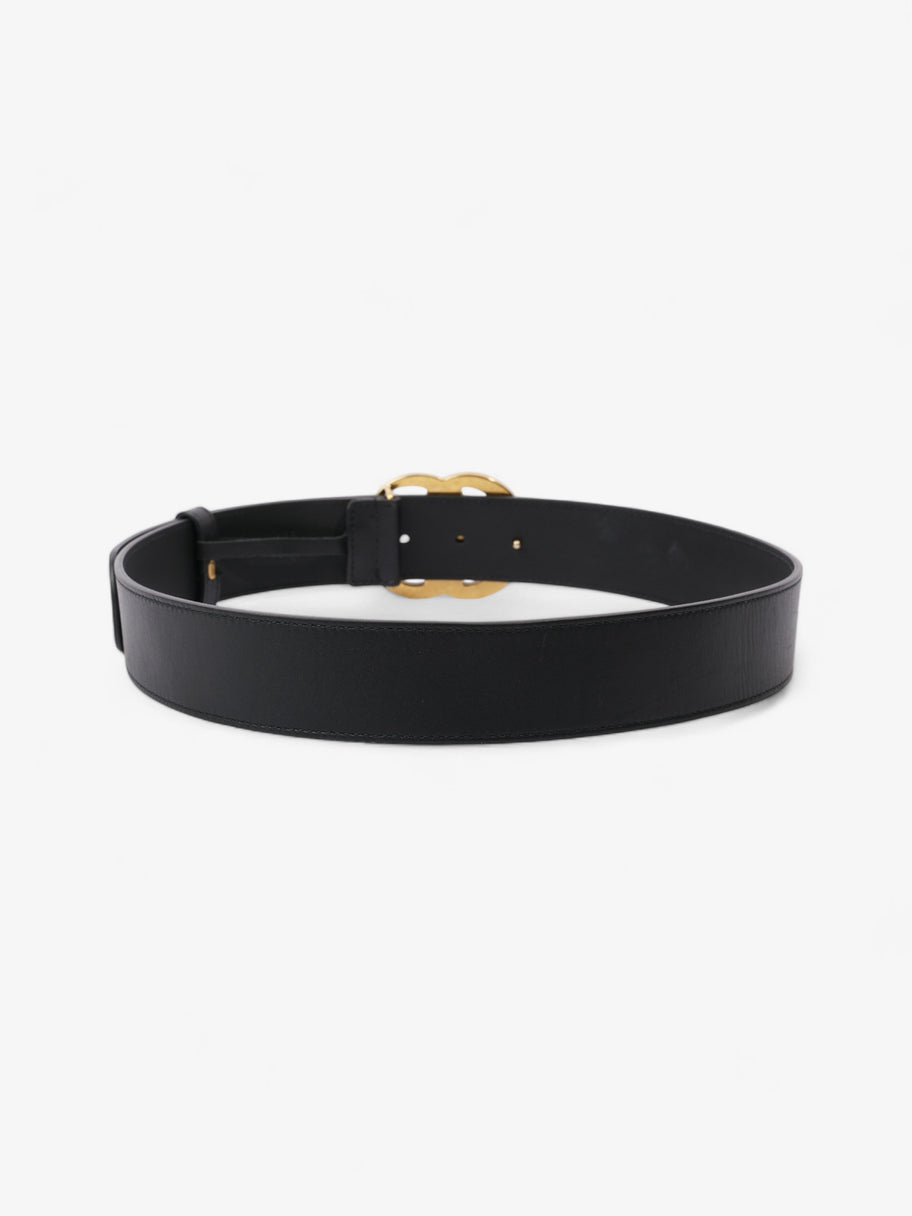 Gucci GG Marmont Wide Belt Black / Gold Leather 85cm / 34