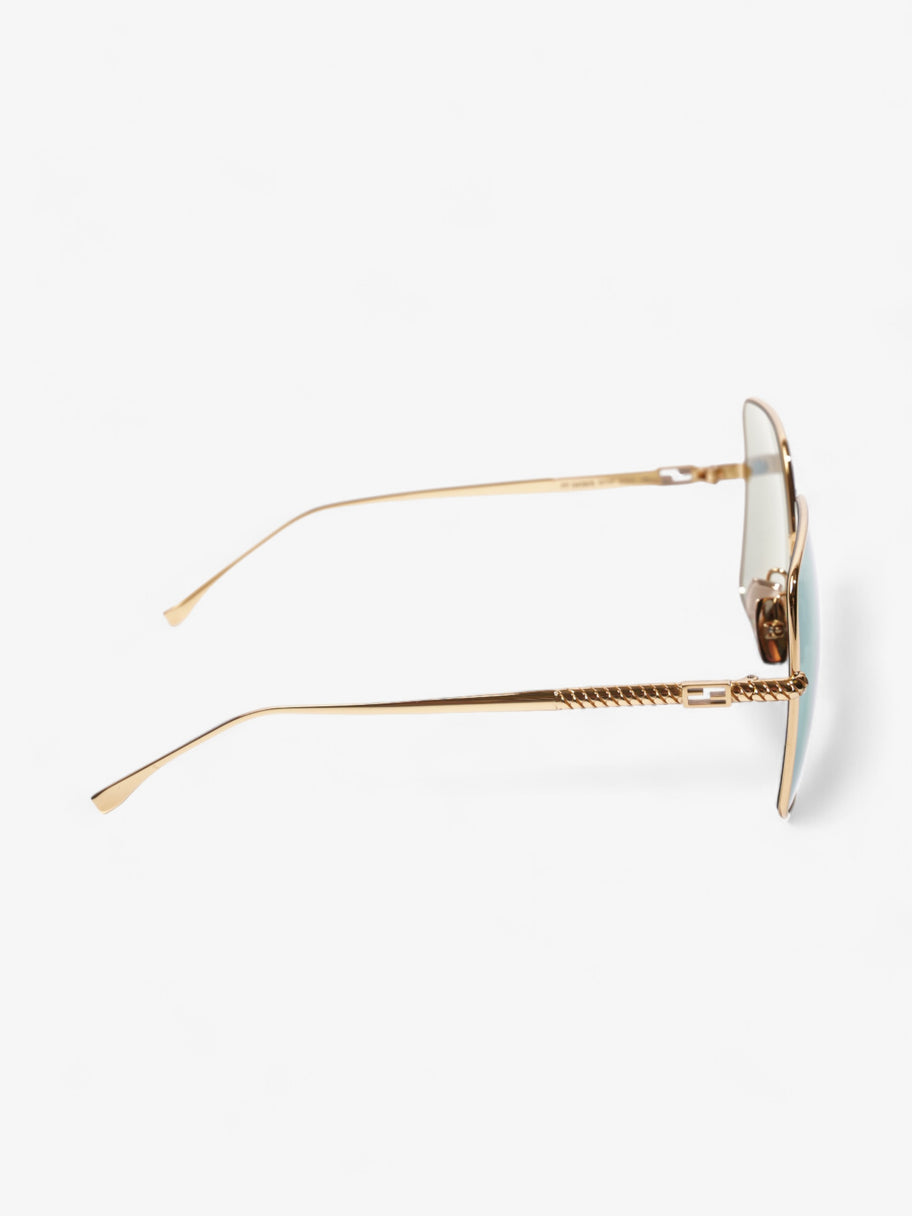 Fendi Aviator Sunglasses Gold Base Metal 145mm Image 4