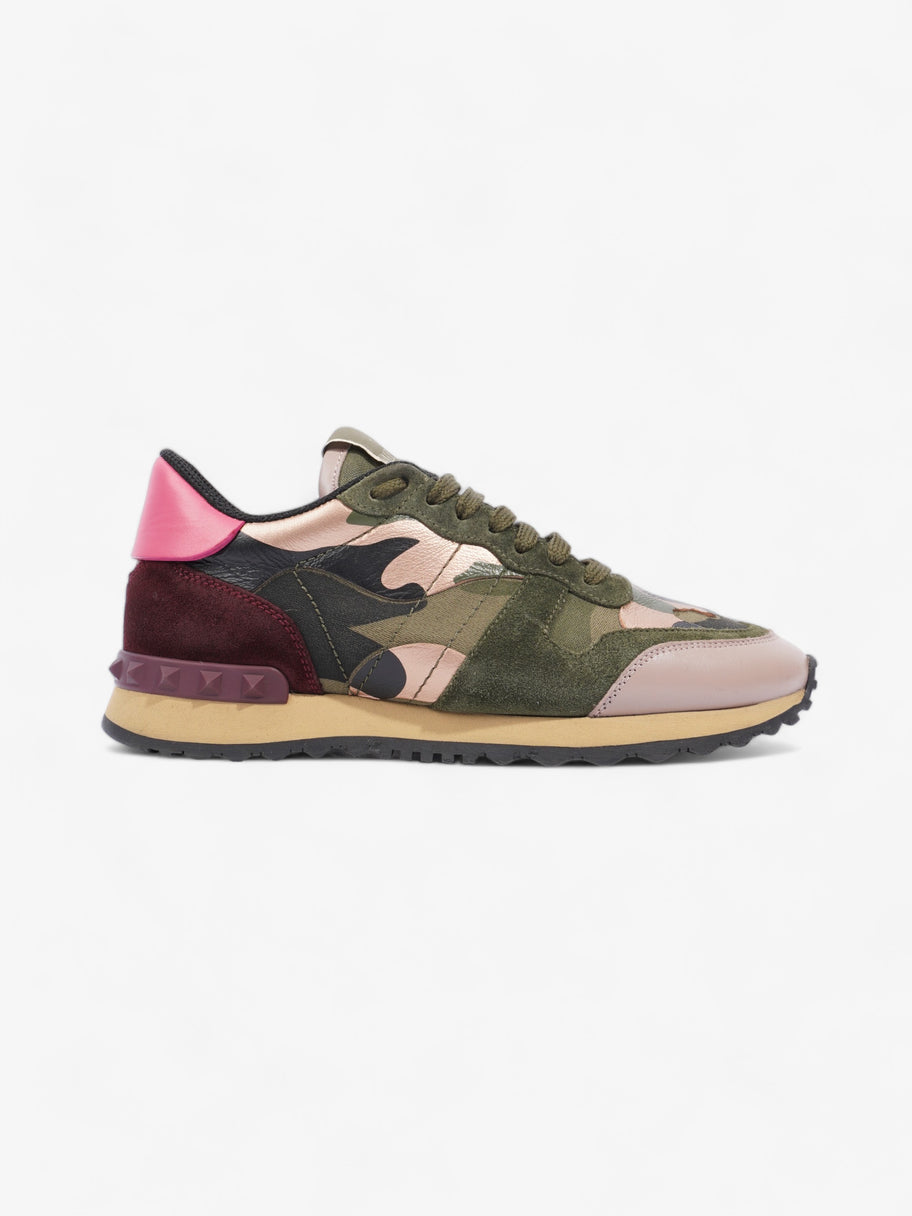 Valentino Rockrunner Khaki / Pink Suede EU 36 UK 3 Image 1