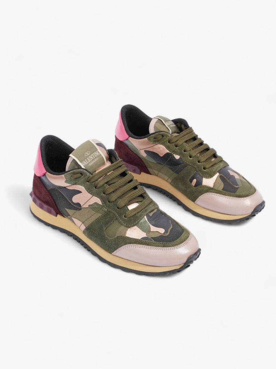 Valentino Rockrunner Khaki / Pink Suede EU 36 UK 3 Image 2