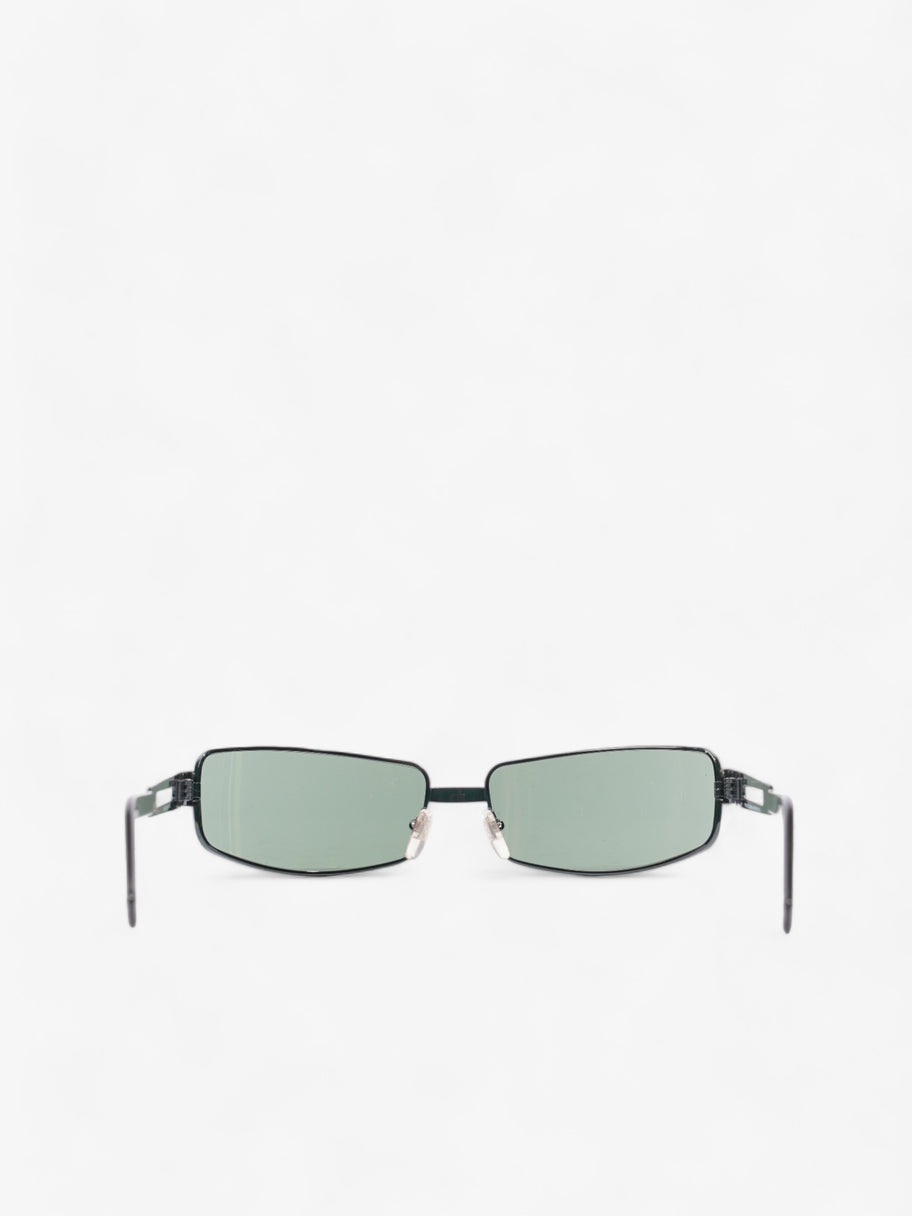 Rectangular Framed Sunglasses  Green Acetate 120mm Image 3
