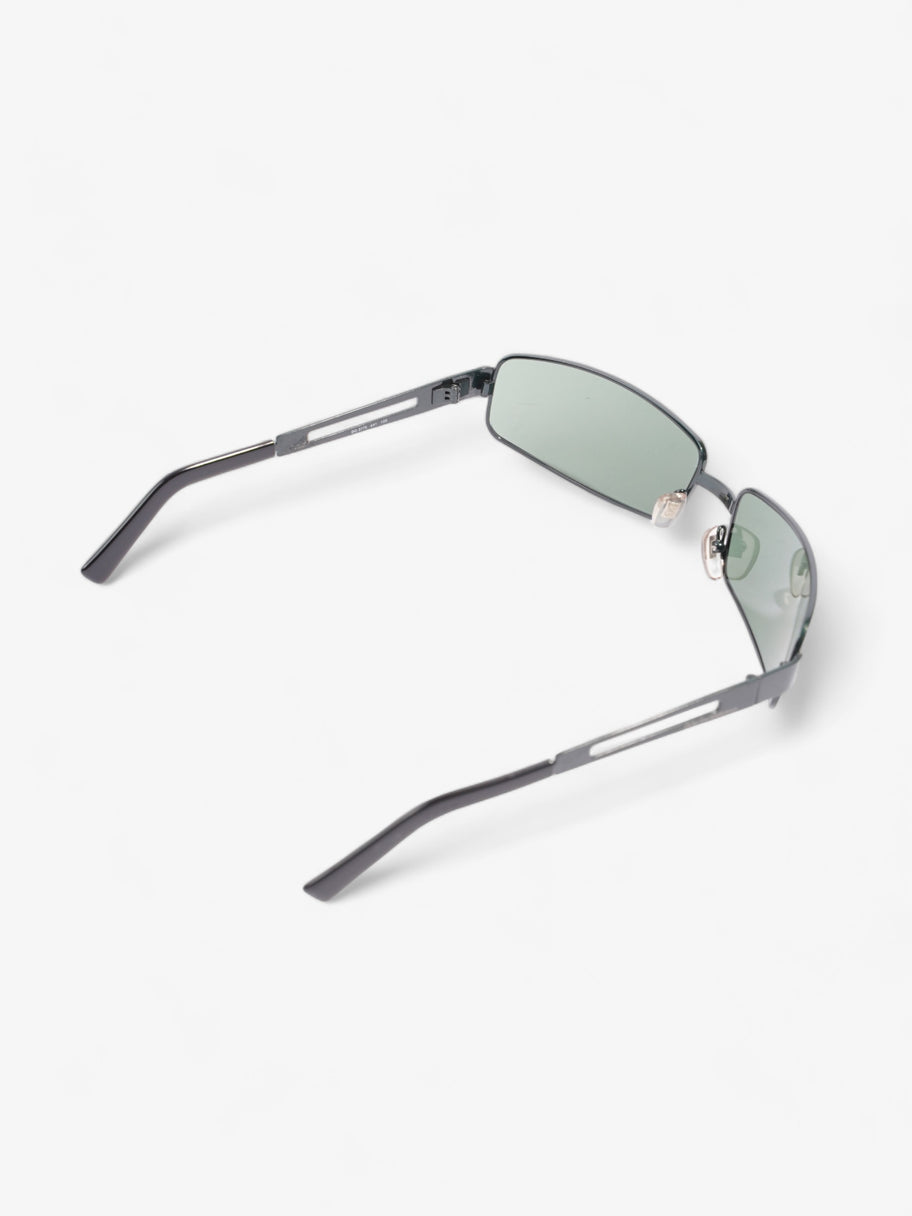 Rectangular Framed Sunglasses  Green Acetate 120mm Image 7