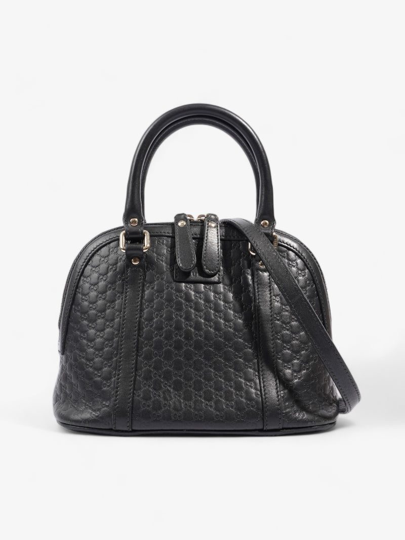  Gucci Mini Dome Black Microguccissima Empreinte Leather